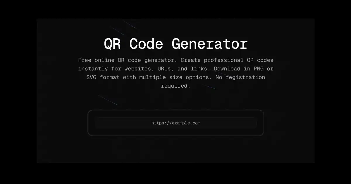 QR Code Generator